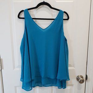 Swing Chiffon Double Layer Lane Bryant Blouse